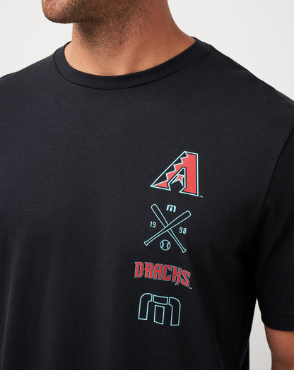 Travis Mathew For Sale Arizona Diamondbacks Sunset Slam Tee Men|New