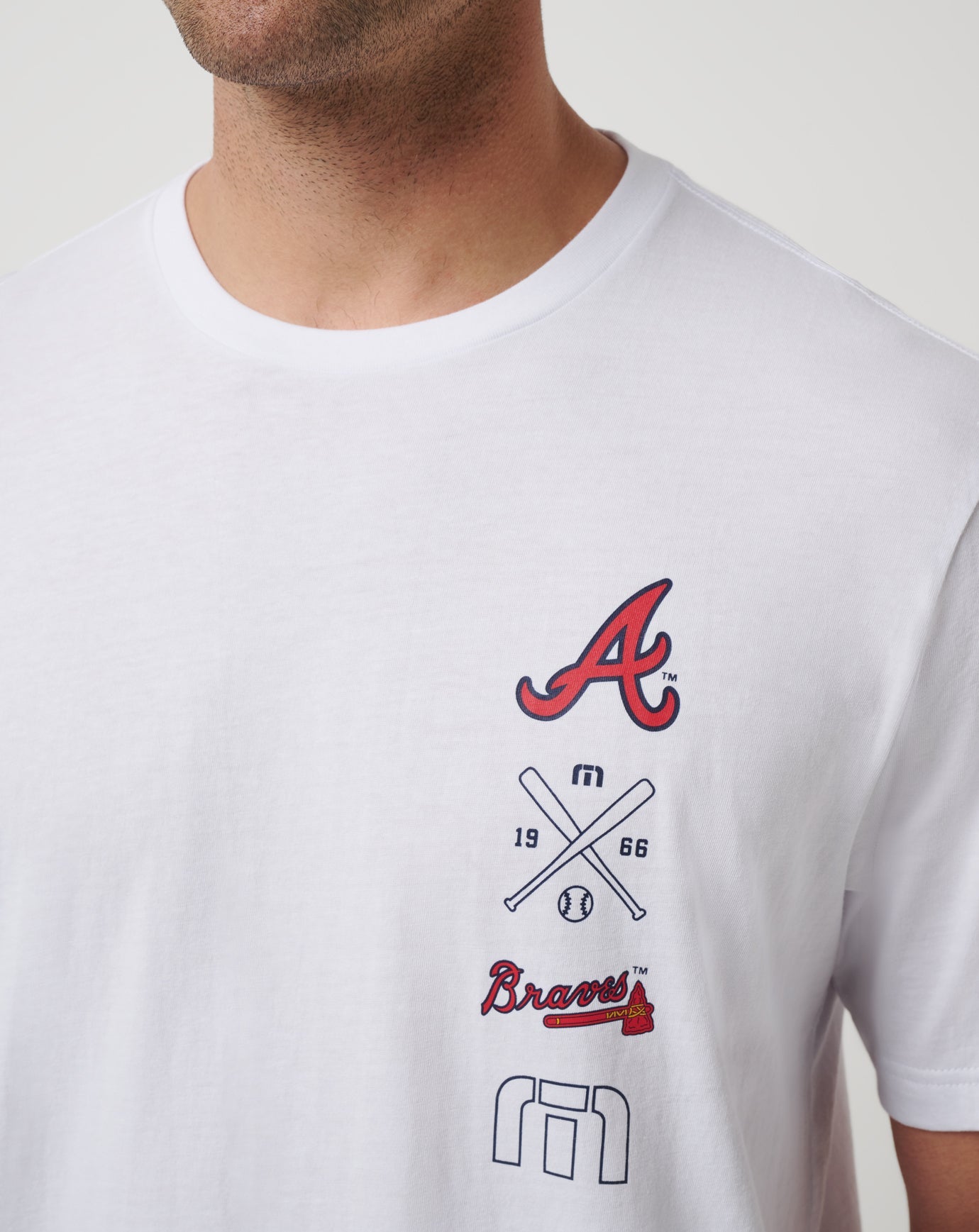 Travis Mathew Sale Atlanta Braves Sunset Slam 2.0 Tee Men|New