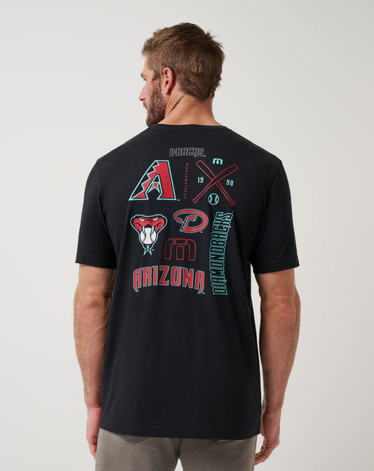 Travis Mathew Discount Arizona Diamondbacks Friendly Rivalry Tee Men|New
