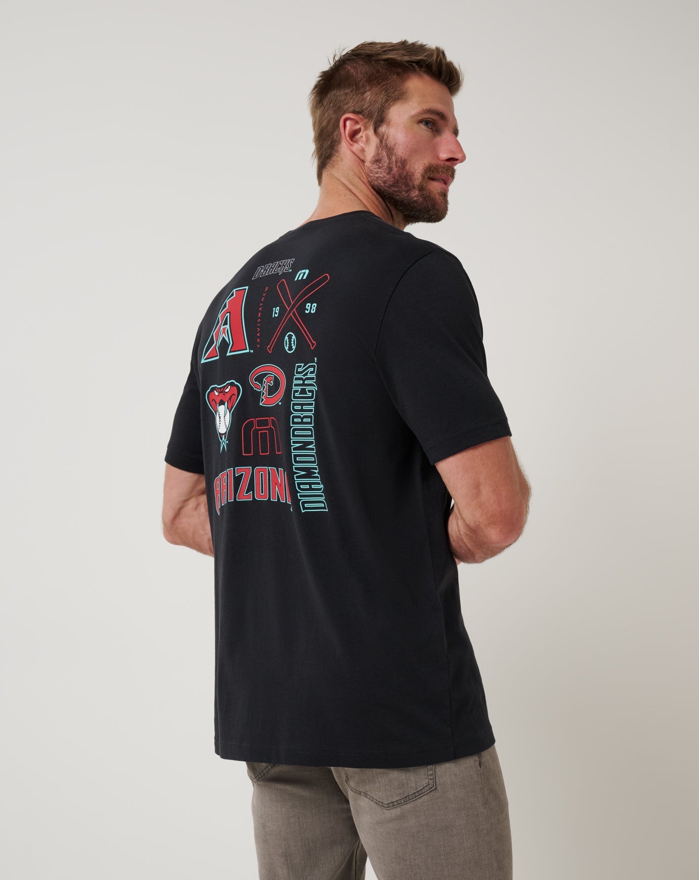 Travis Mathew Discount Arizona Diamondbacks Friendly Rivalry Tee Men|New