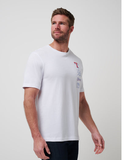 Travis Mathew For Sale Texas Rangers Sunset Slam 2.0 Tee Men|New