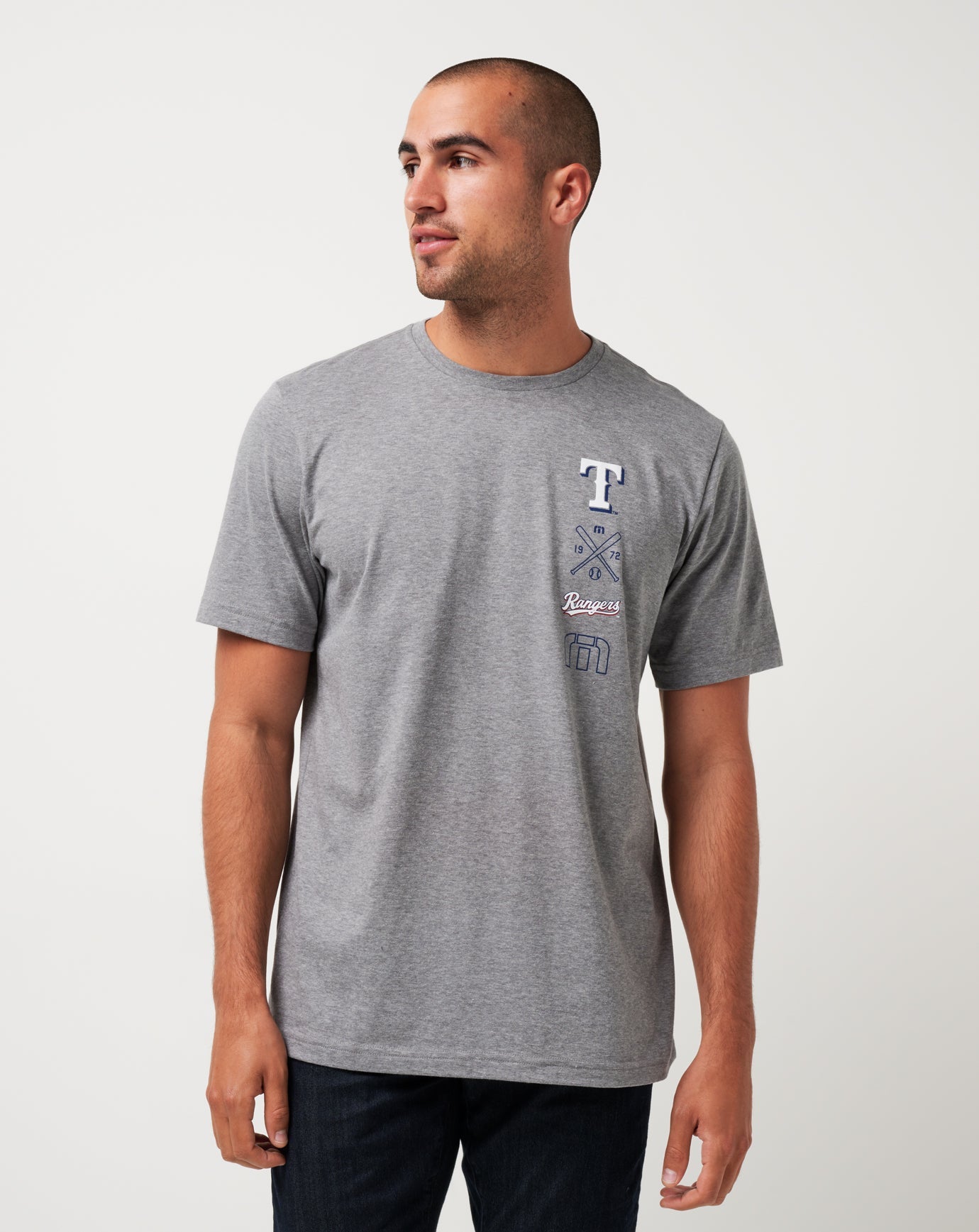Travis Mathew Sale Texas Rangers Sunset Slam Tee Men|New