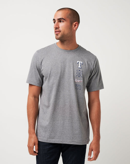 Travis Mathew Sale Texas Rangers Sunset Slam Tee Men|New