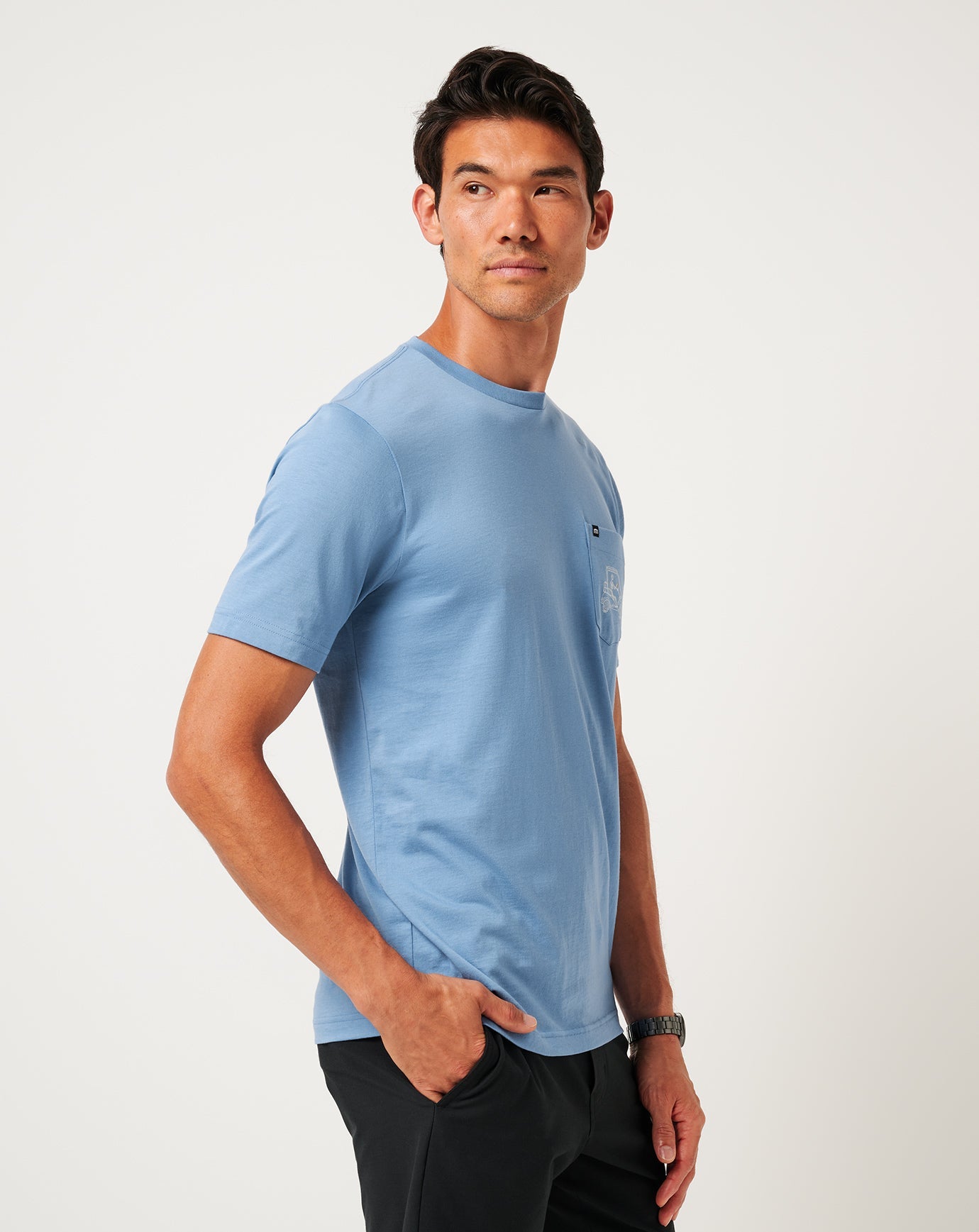 Travis Mathew Outlets Lost Mapes Pocket Tee Men