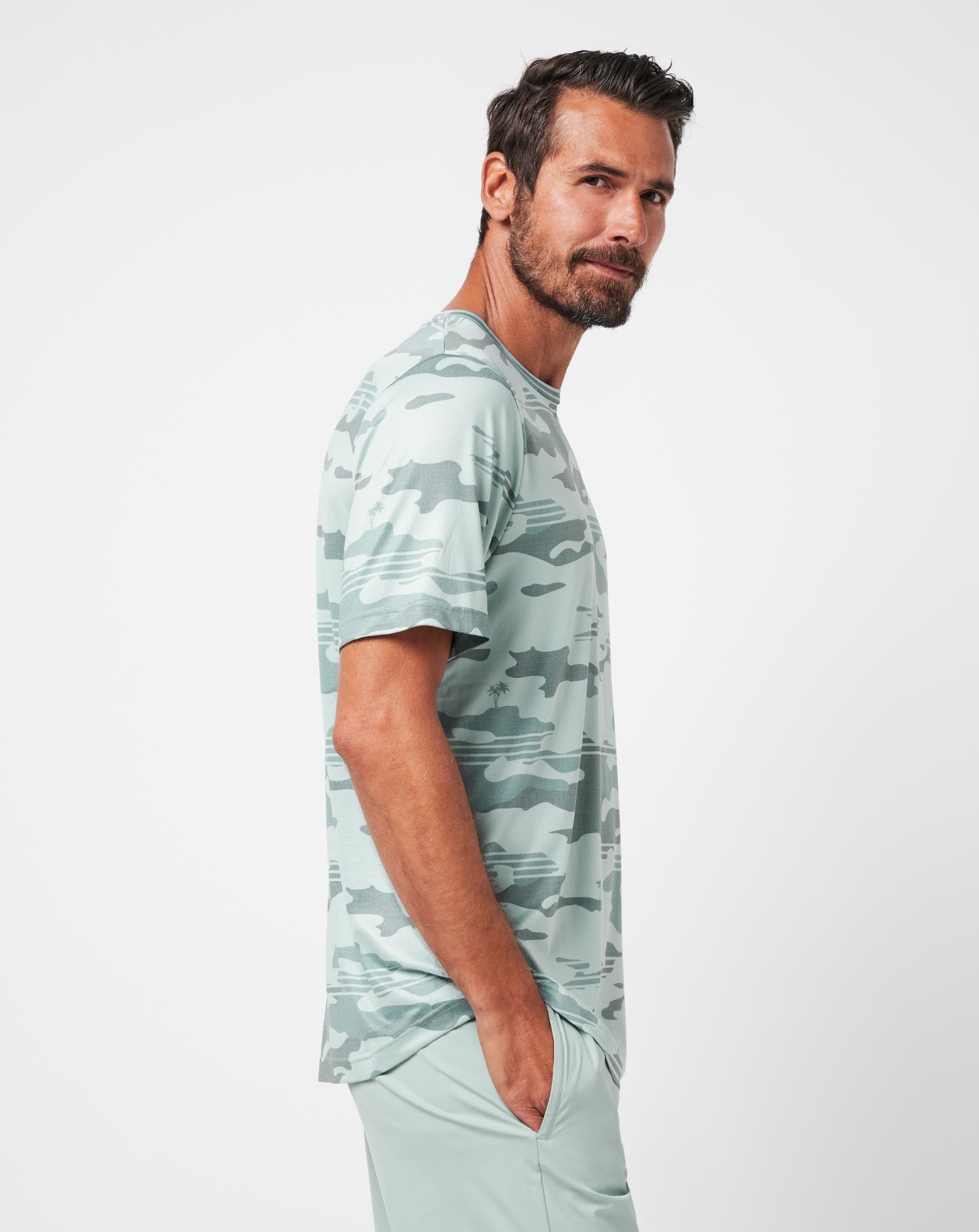 Travis Mathew Online Season Stealth Tee Men|New