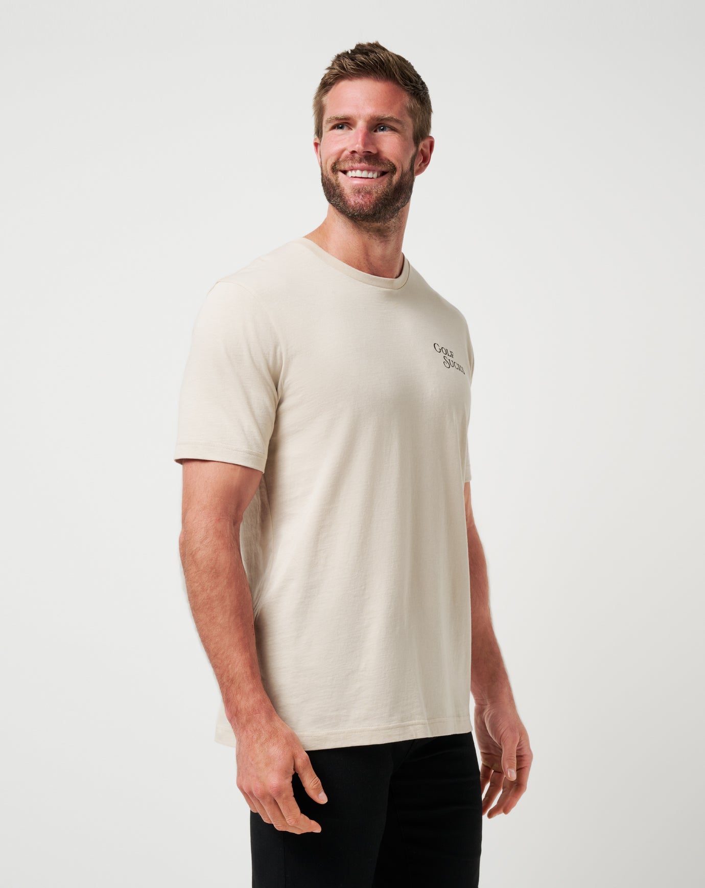 Travis Mathew Online Course Rules Tee Men