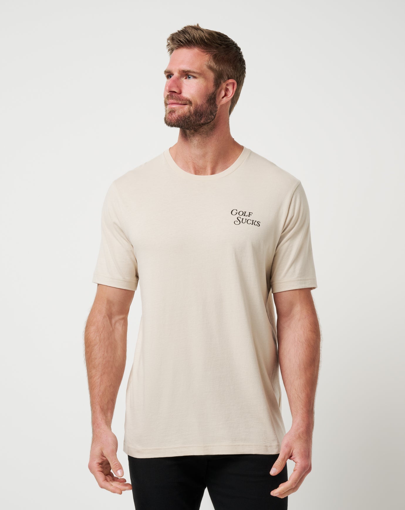 Travis Mathew Online Course Rules Tee Men