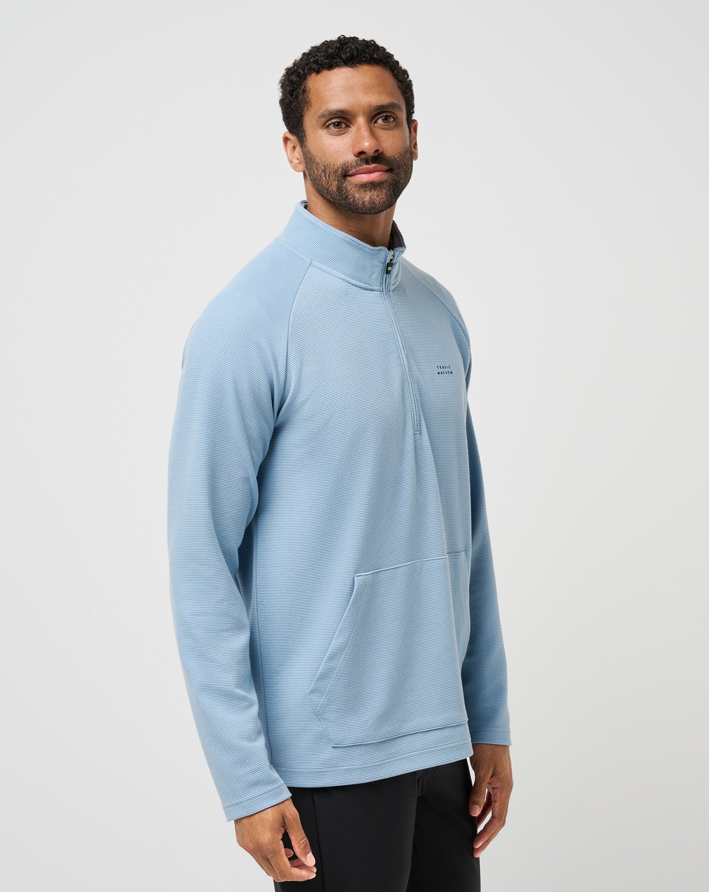 Travis Mathew US Performance Waffle Quarter Zip Men|Golf