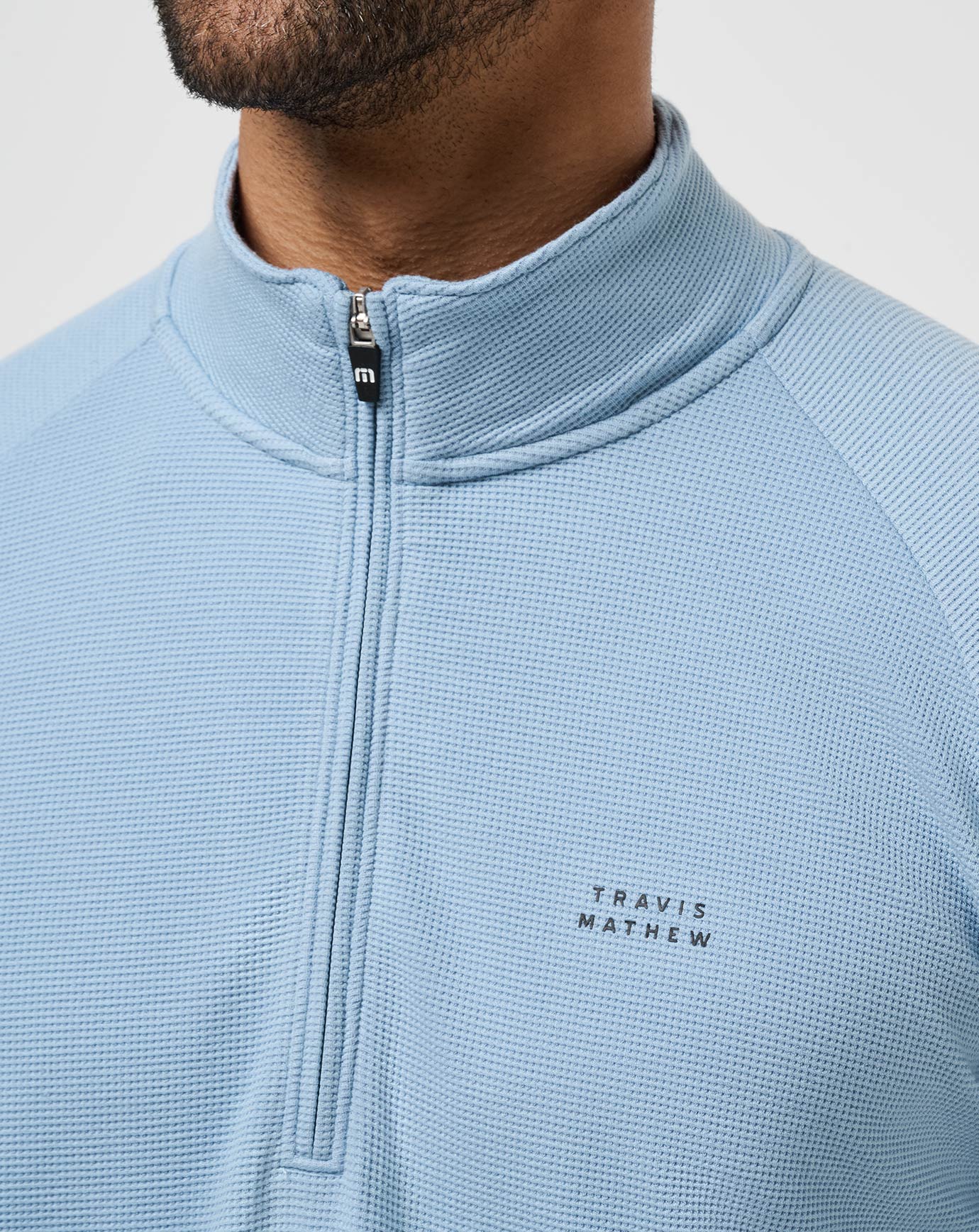Travis Mathew US Performance Waffle Quarter Zip Men|Golf