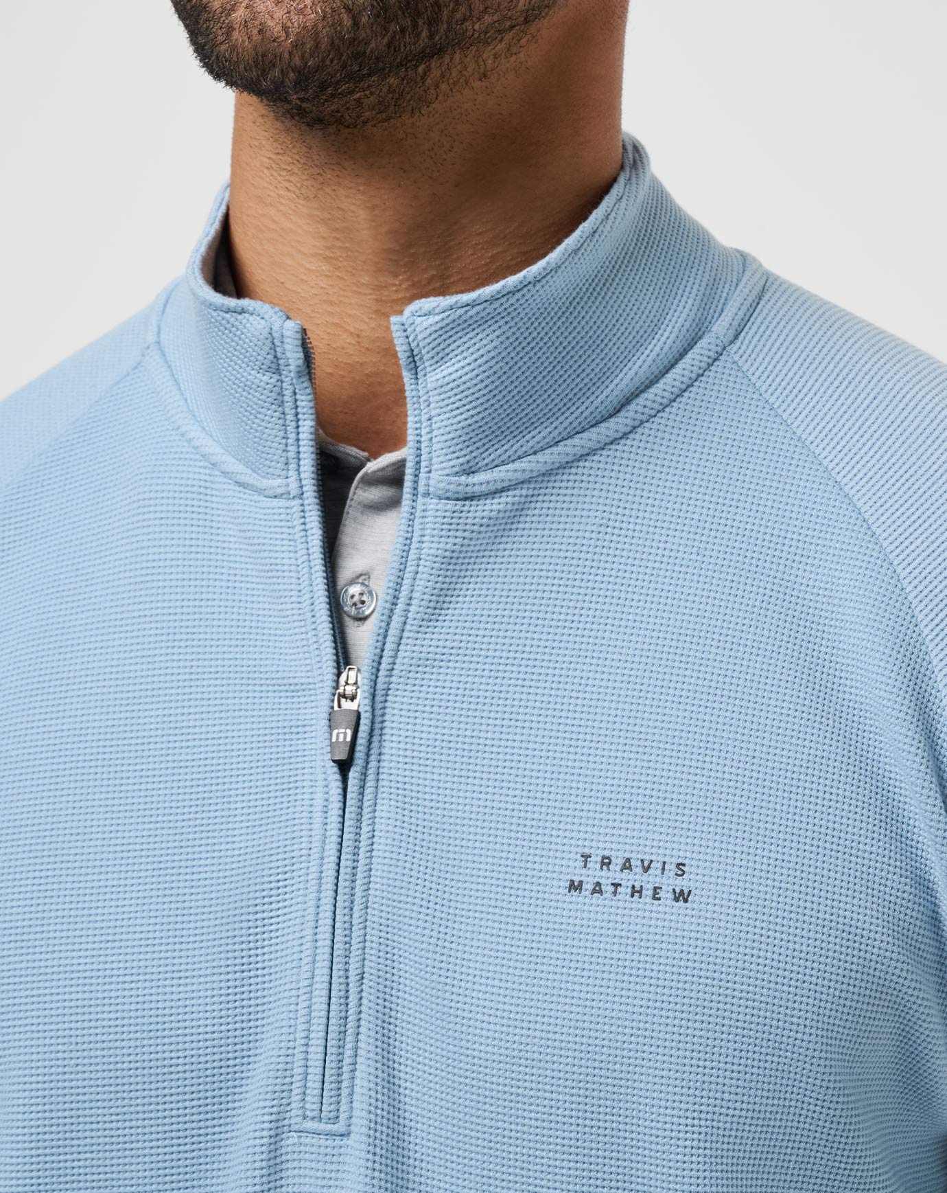 Travis Mathew US Performance Waffle Quarter Zip Men|Golf