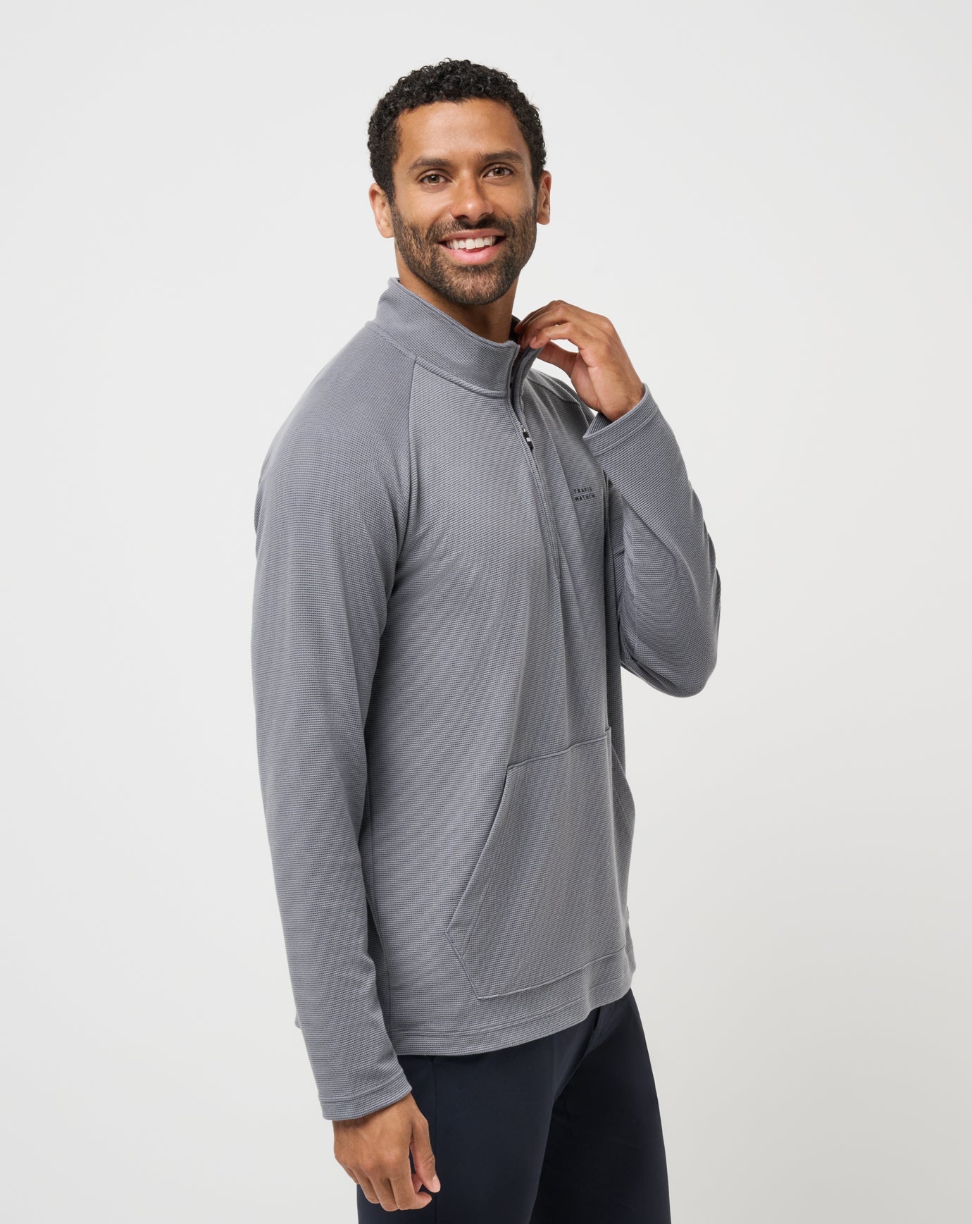 Travis Mathew Sale Performance Waffle Quarter Zip Men|Golf