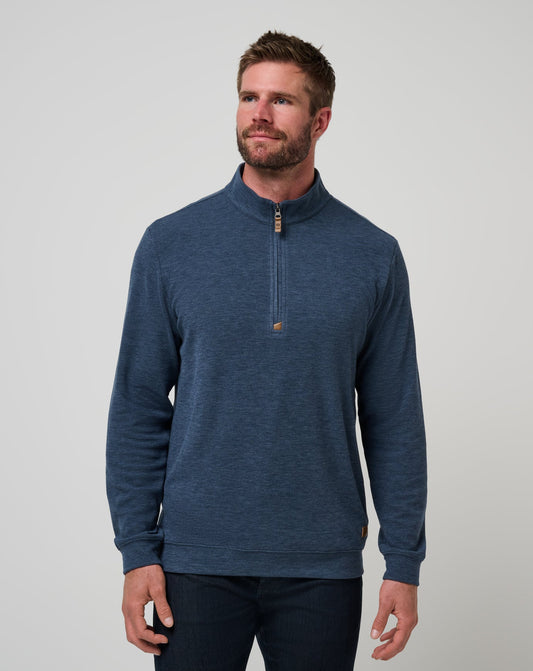 Travis Mathew Outlets Cloud Sweater Quarter Zip Men