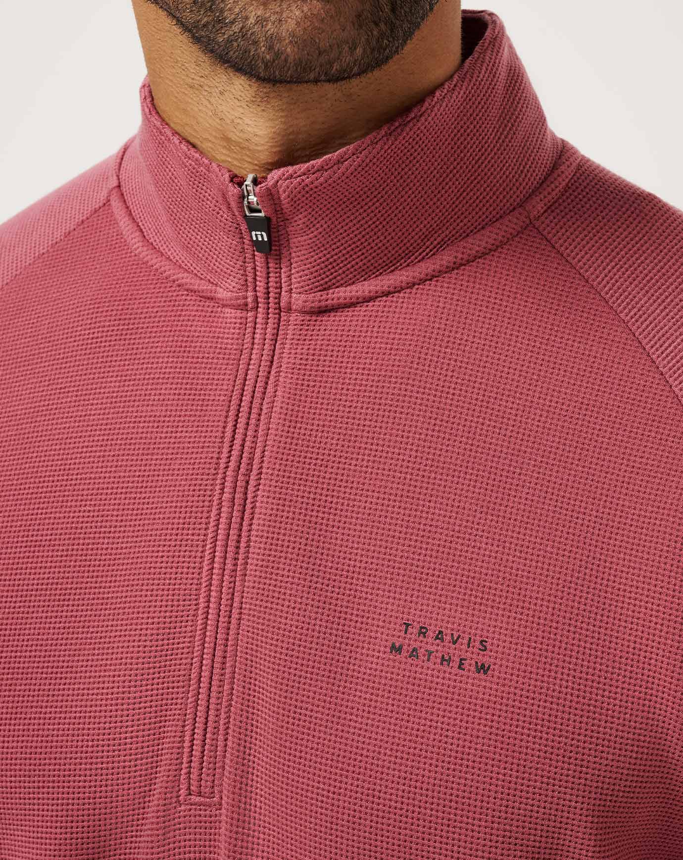 Travis Mathew For Sale Performance Waffle Quarter Zip Men|Golf