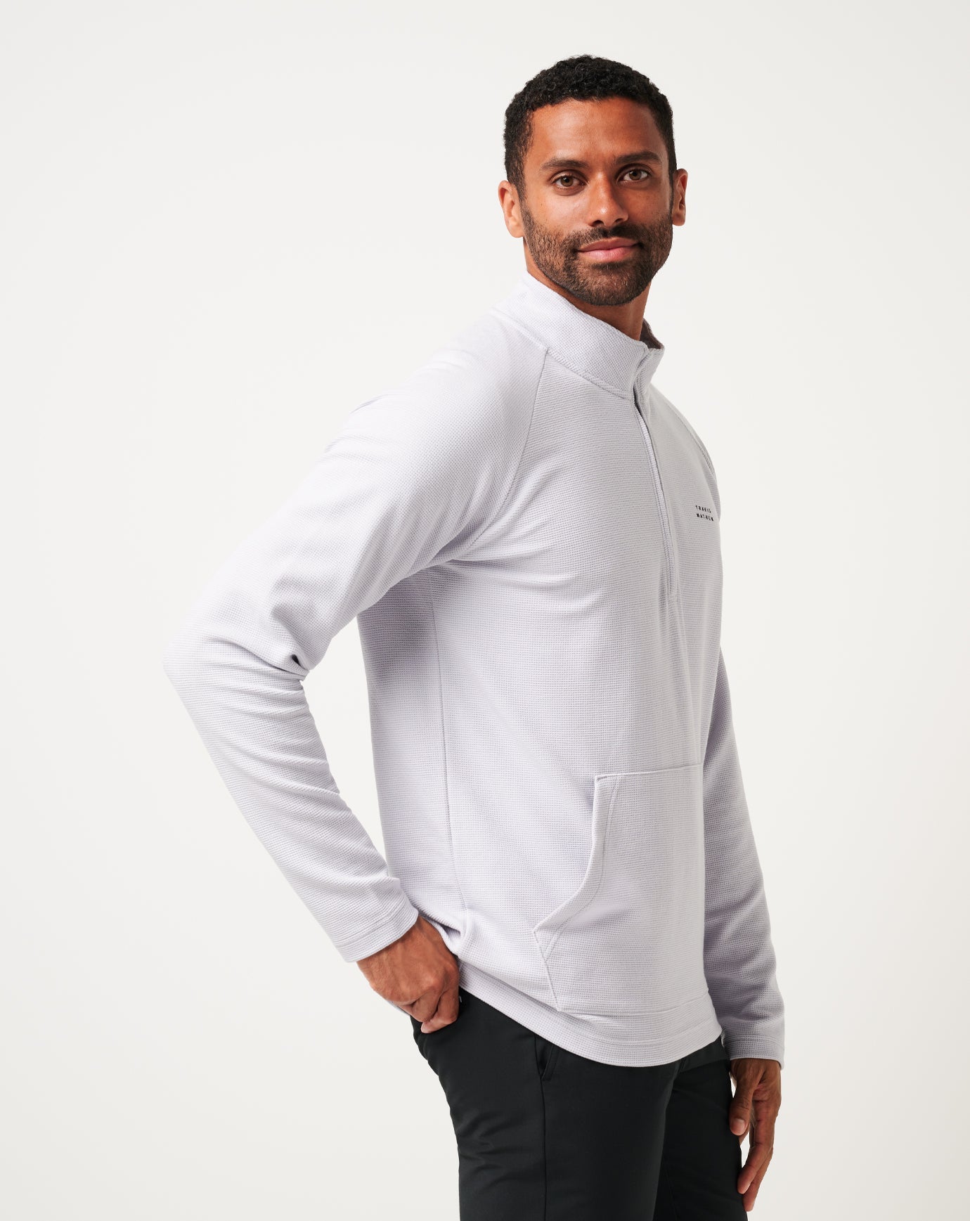 Travis Mathew Outlets Performance Waffle Quarter Zip Men|Golf