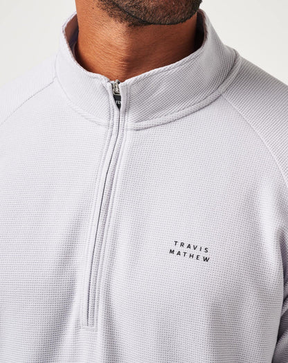 Travis Mathew Outlets Performance Waffle Quarter Zip Men|Golf