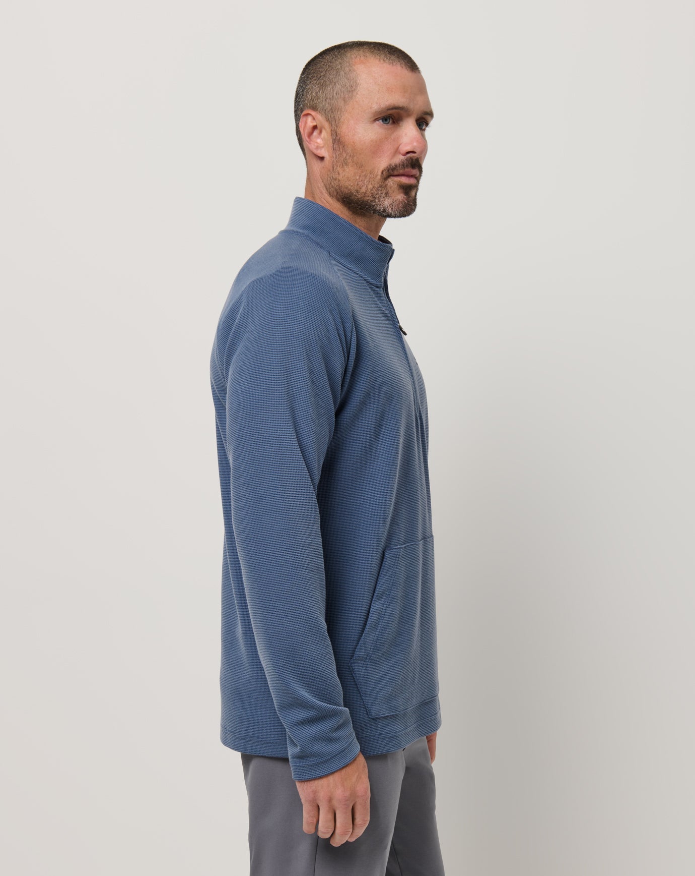 Travis Mathew US Performance Waffle Quarter Zip Men|Golf