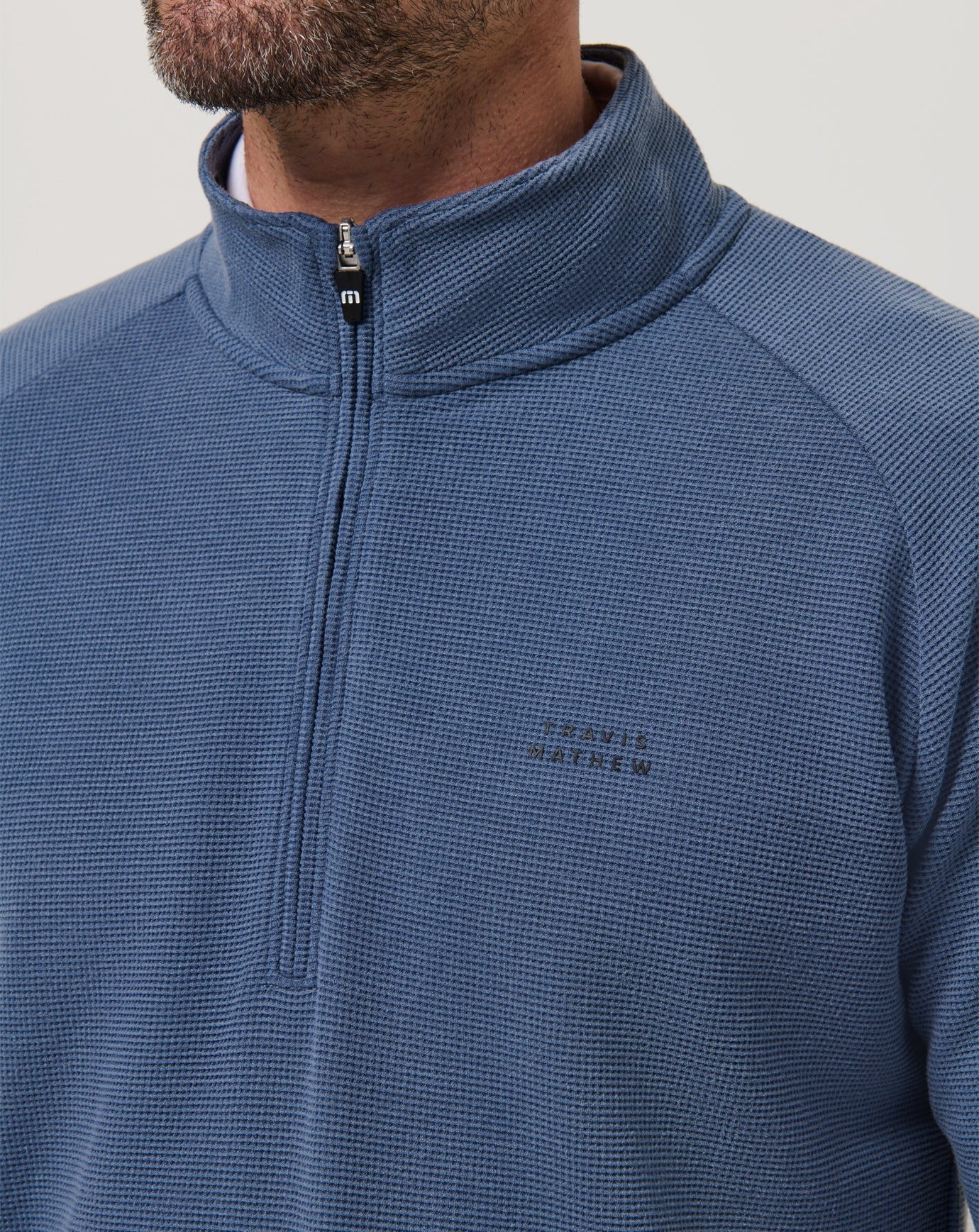 Travis Mathew US Performance Waffle Quarter Zip Men|Golf