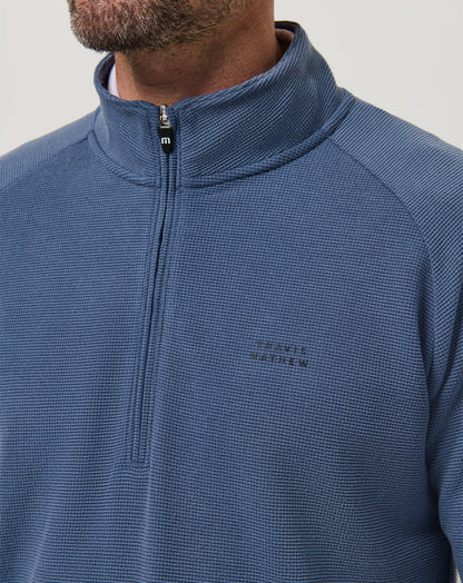 Travis Mathew US Performance Waffle Quarter Zip Men|Golf