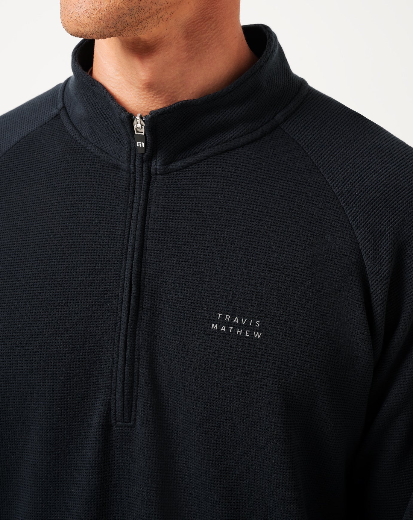 Travis Mathew Outlets Performance Waffle Quarter Zip Men|Golf