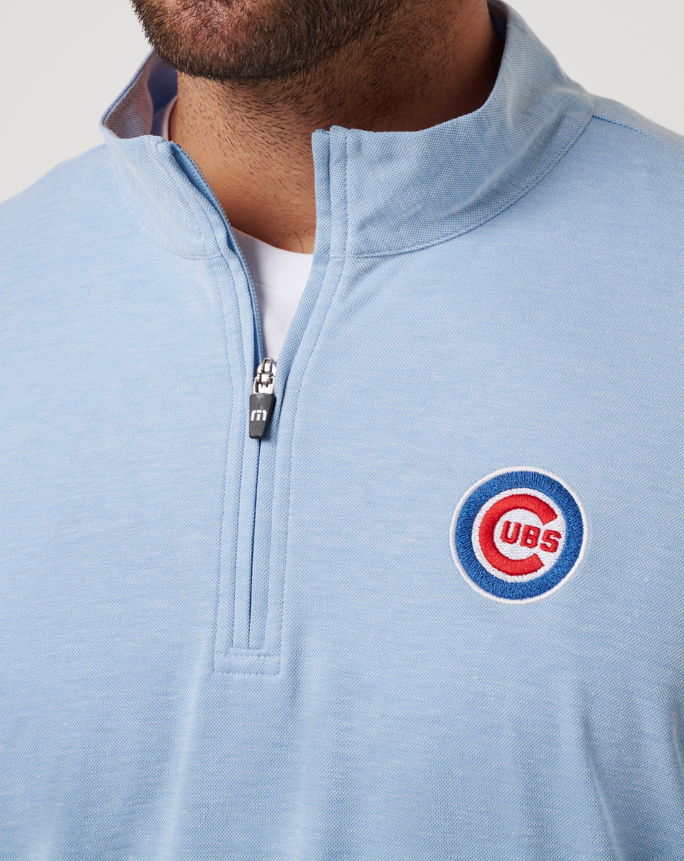 Travis Mathew Discount Chicago Cubs Time To Tailgate Quarter Zip Men|Game Day|New