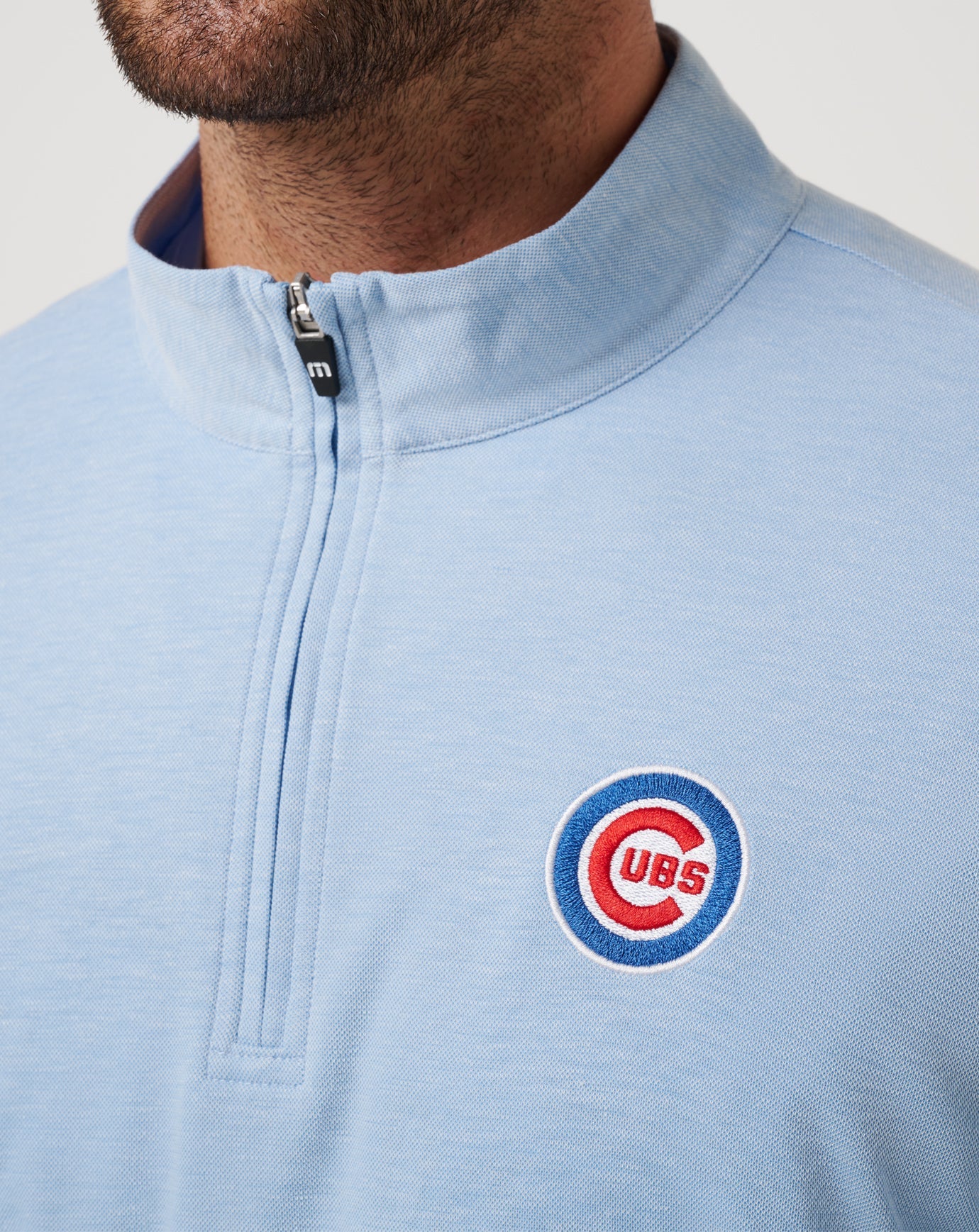 Travis Mathew Discount Chicago Cubs Time To Tailgate Quarter Zip Men|Game Day|New