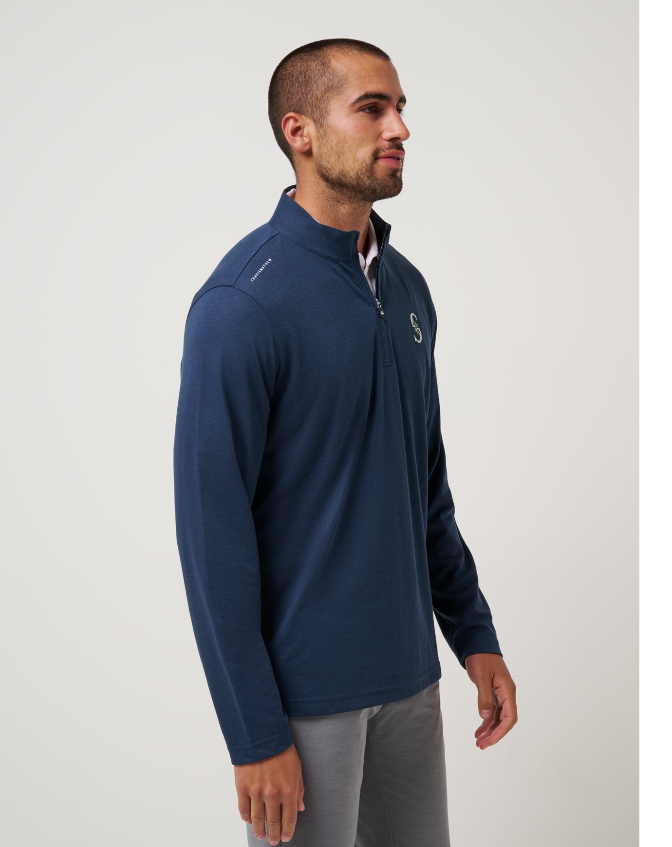 Travis Mathew Outlets Seattle Mariners Time To Tailgate Quarter Zip Men|Game Day|New