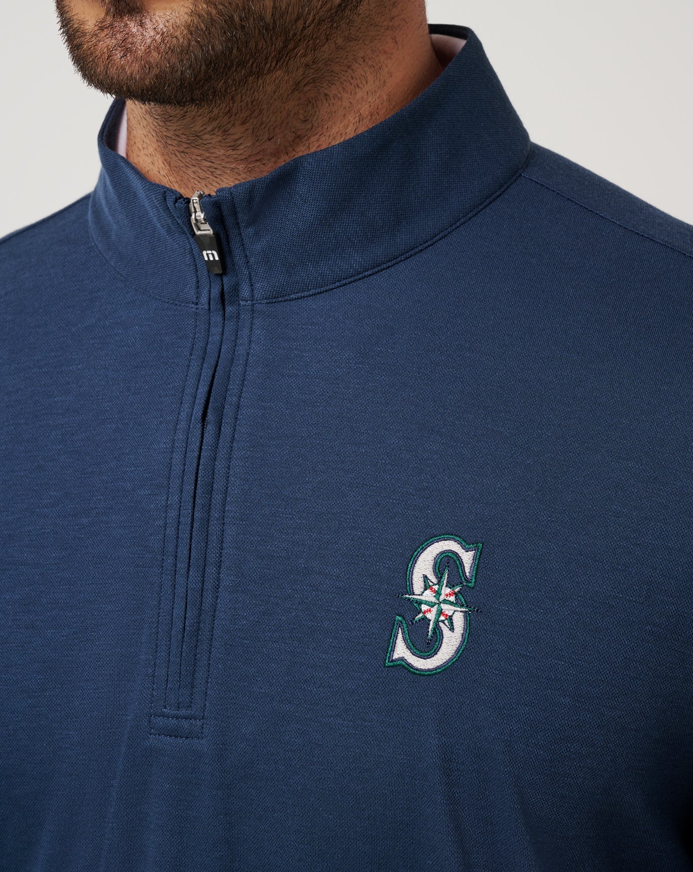 Travis Mathew Outlets Seattle Mariners Time To Tailgate Quarter Zip Men|Game Day|New