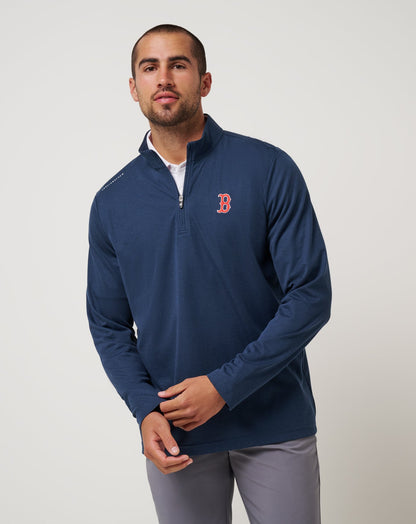 Travis Mathew For Sale Boston Red Sox Time To Tailgate Quarter Zip Men|Game Day|New