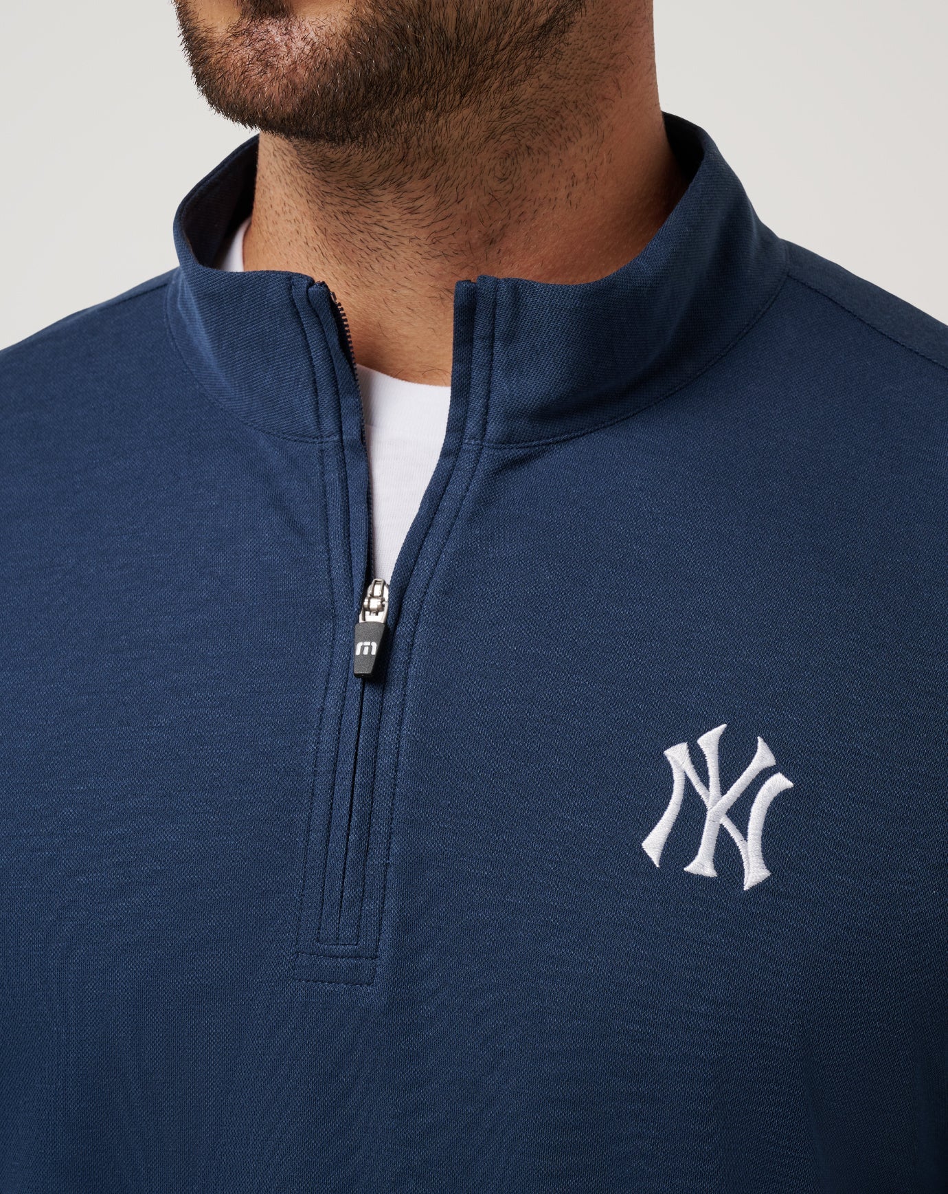 Travis Mathew US New York Yankees Time To Tailgate Quarter Zip Men|Game Day|New