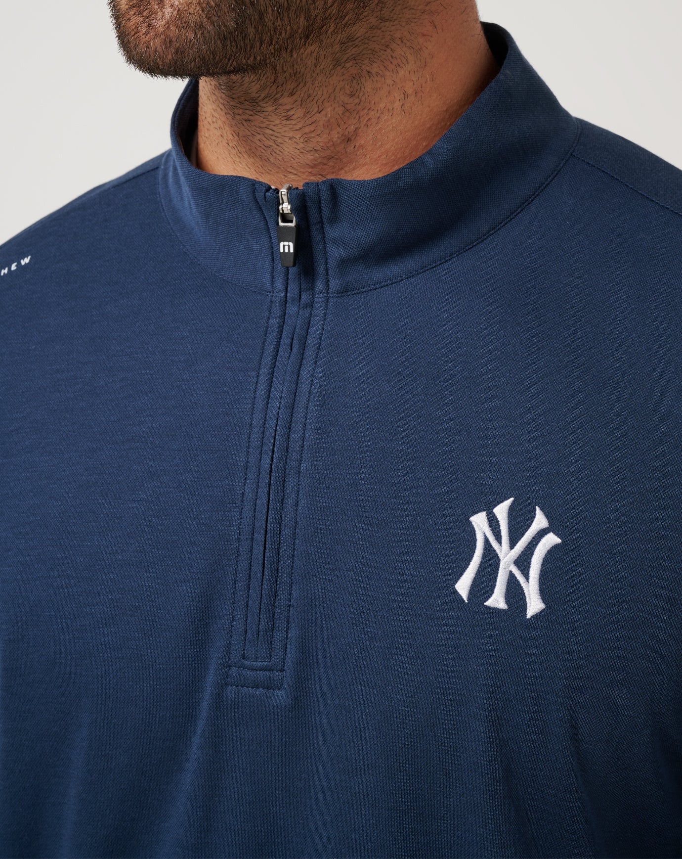 Travis Mathew US New York Yankees Time To Tailgate Quarter Zip Men|Game Day|New