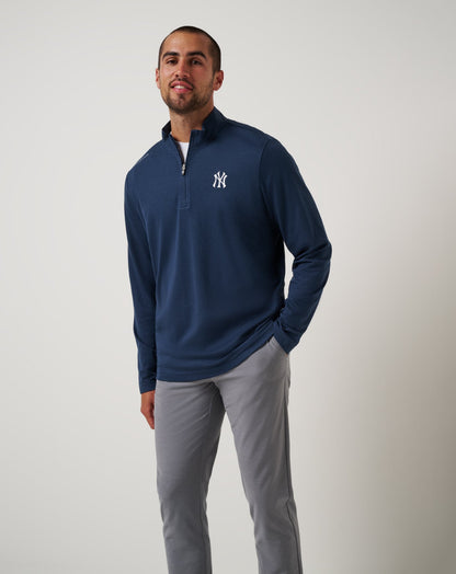 Travis Mathew US New York Yankees Time To Tailgate Quarter Zip Men|Game Day|New