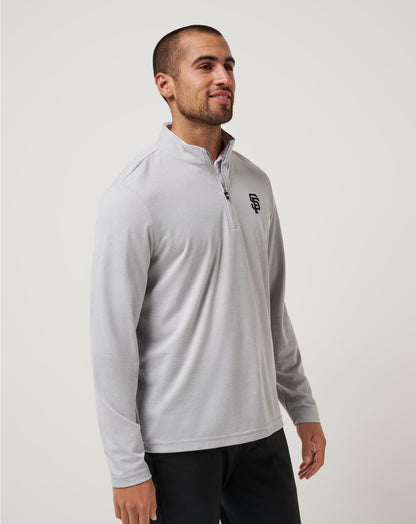 Travis Mathew Online San Francisco Giants Time To Tailgate Quarter Zip Men|New