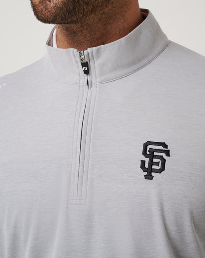 Travis Mathew Online San Francisco Giants Time To Tailgate Quarter Zip Men|New