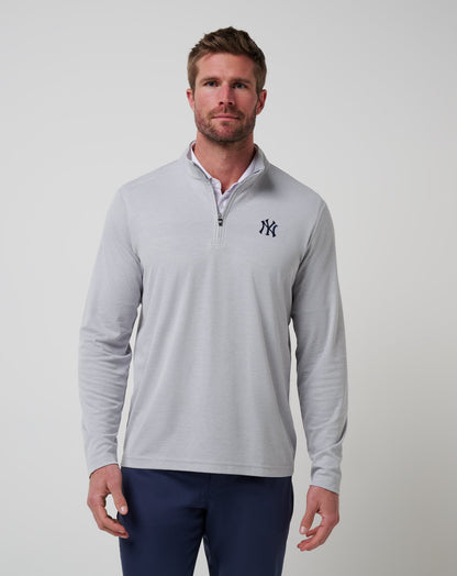 Travis Mathew Sale New York Yankees Time To Tailgate Quarter Zip Men|Game Day|New