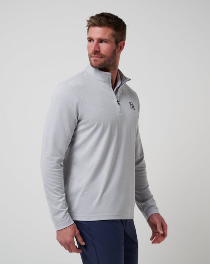 Travis Mathew Sale New York Yankees Time To Tailgate Quarter Zip Men|Game Day|New