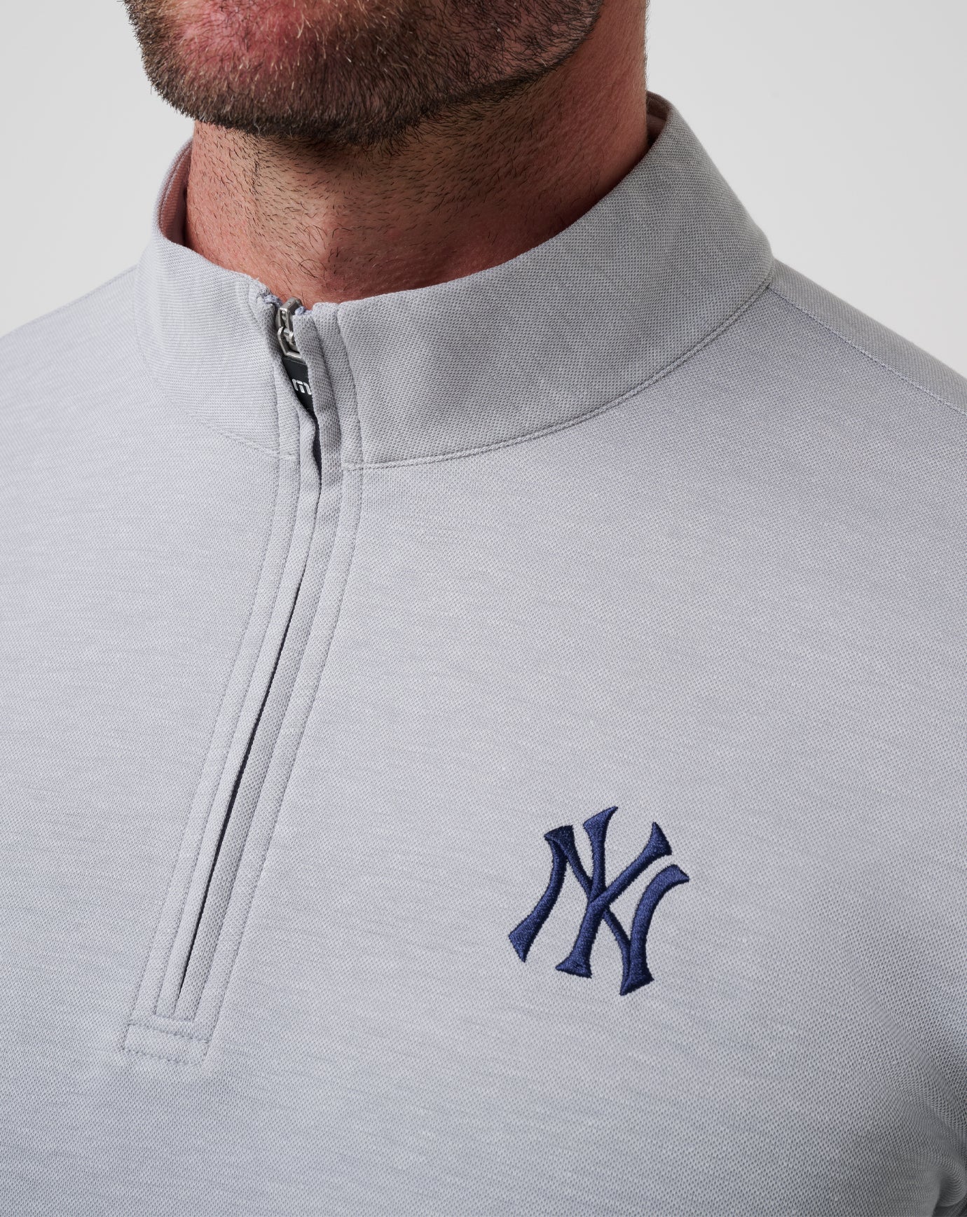 Travis Mathew Sale New York Yankees Time To Tailgate Quarter Zip Men|Game Day|New