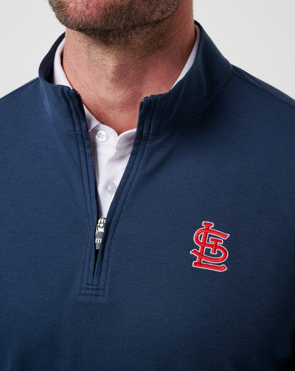 Travis Mathew Outlets St Louis Cardinals Time To Tailgate Quarter Zip Men|New