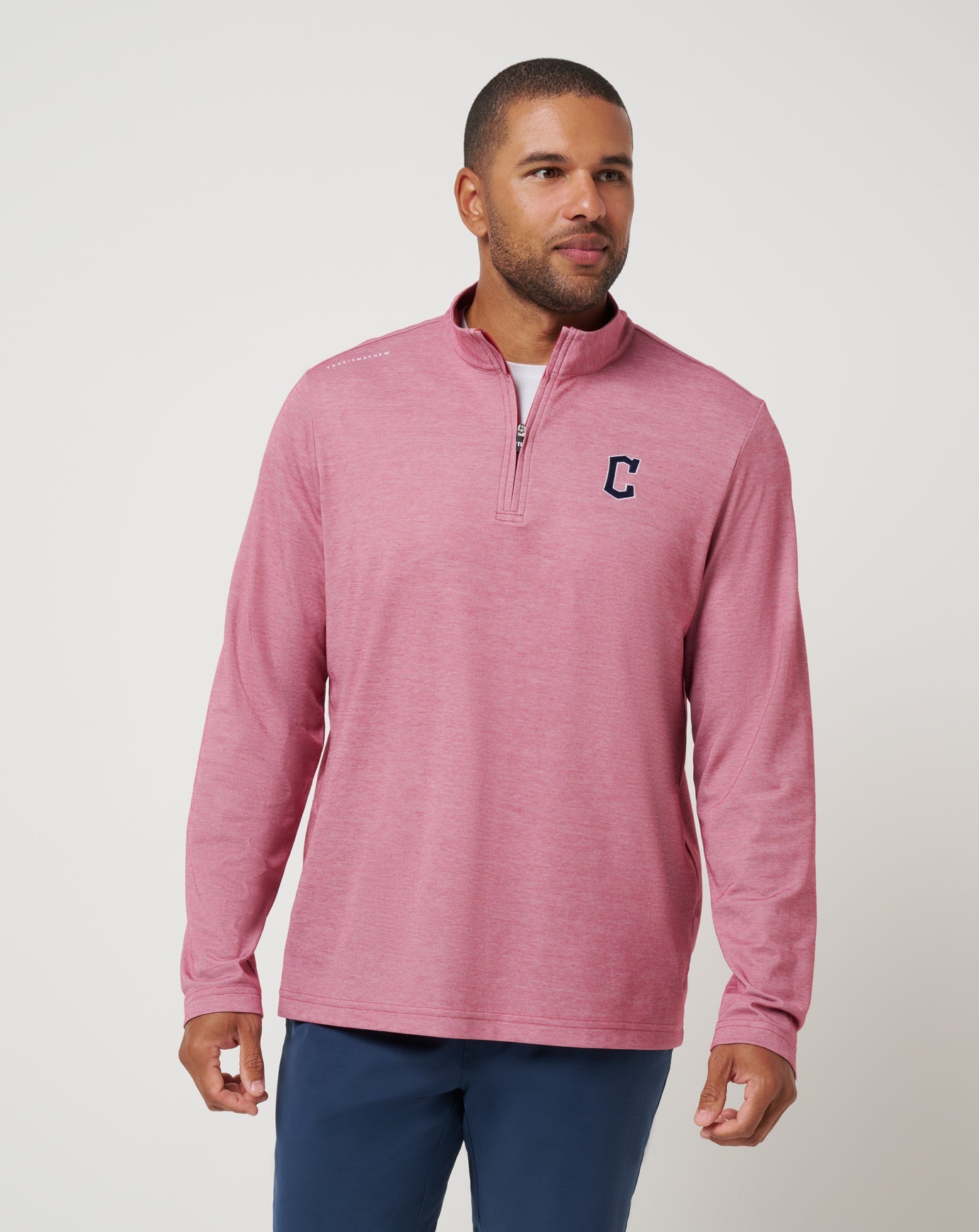 Travis Mathew US Cleveland Guardians Time To Tailgate Quarter Zip Men|Game Day|New