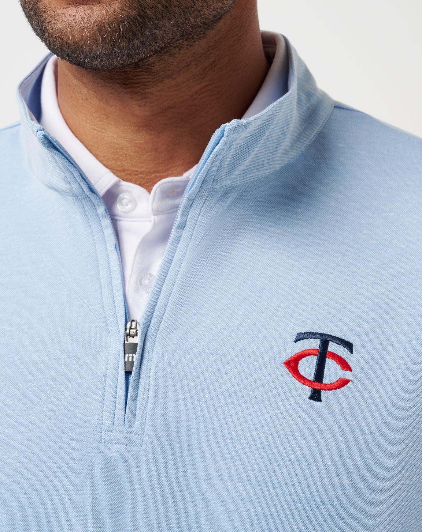 Travis Mathew Sale Minnesota Twins Time To Tailgate Quarter Zip Men|New