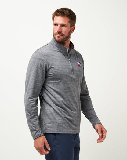 Travis Mathew Discount Chicago Cubs The Heater Quarter Zip Men|Game Day|New