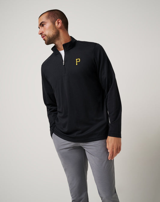 Travis Mathew Outlets Pittsburgh Pirates Time To Tailgate Quarter Zip Men|New