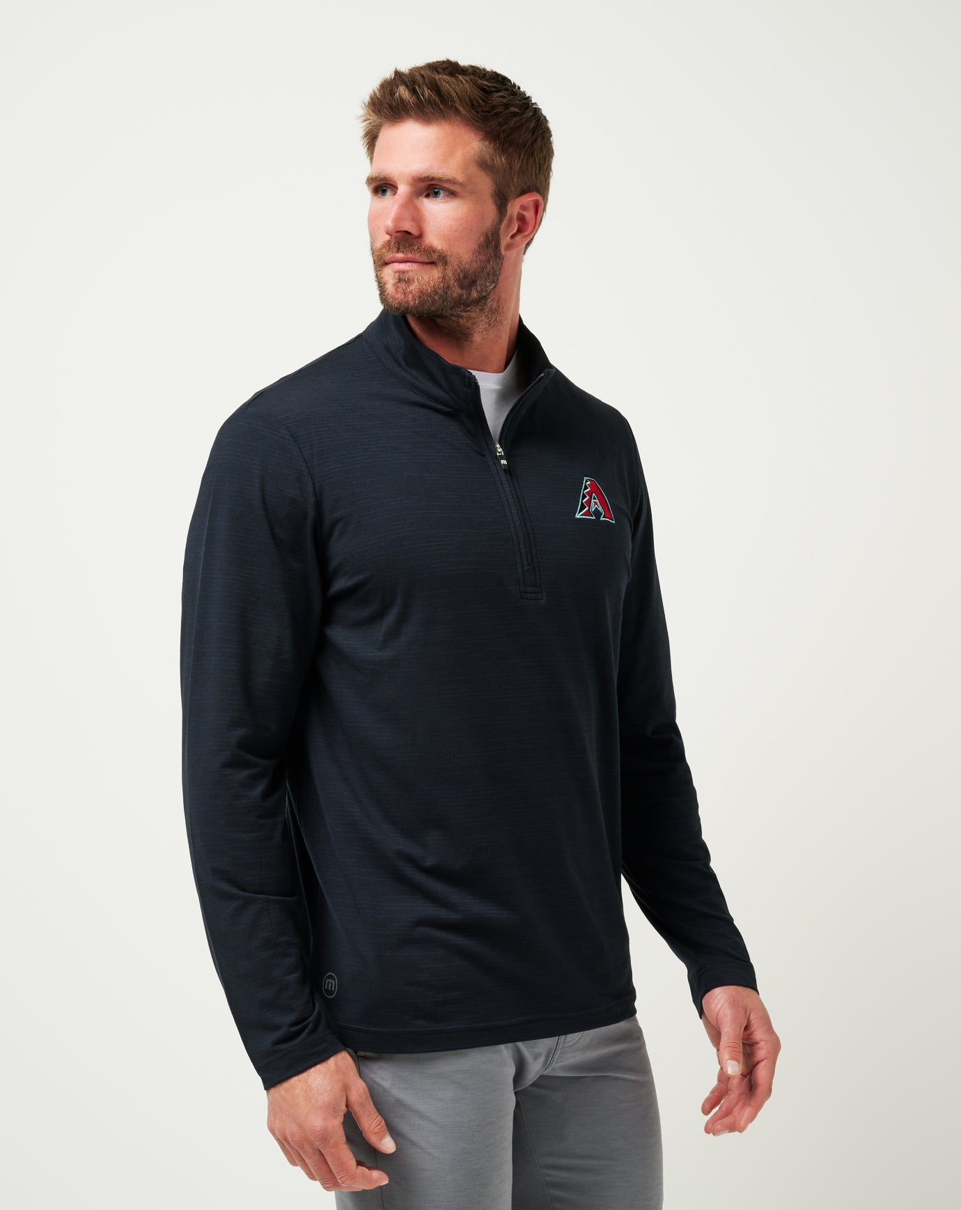Travis Mathew Online Arizona Diamondbacks The Heater Quarter Zip Men|New