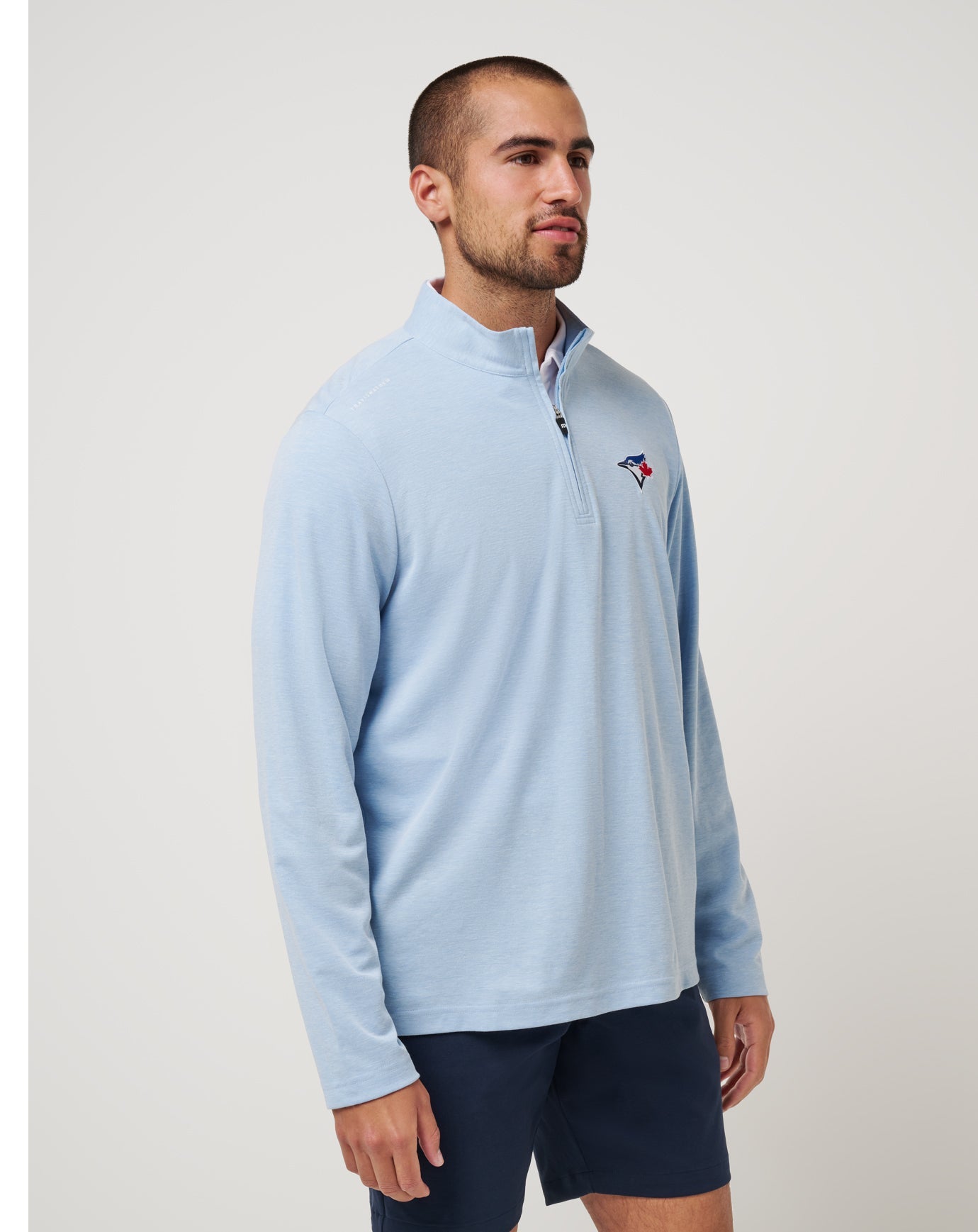 Travis Mathew Online Toronto Blue Jays Time To Tailgate Quarter Zip Men|Game Day|New