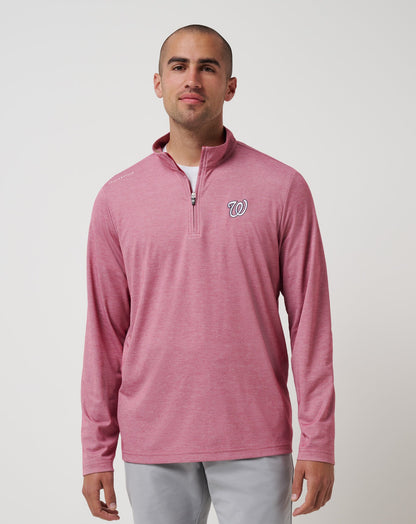 Travis Mathew Sale Washington Nationals Time To Tailgate Quarter Zip Men|New
