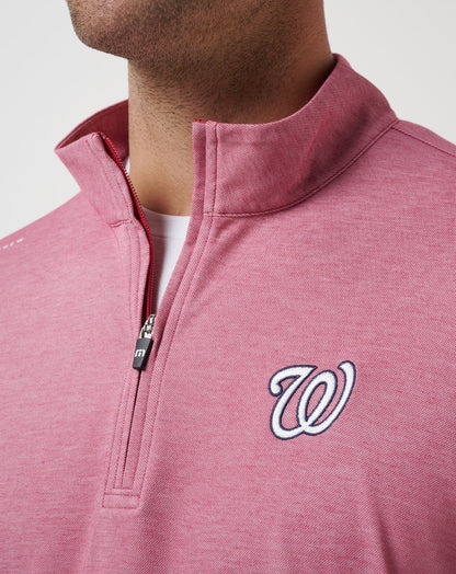 Travis Mathew Sale Washington Nationals Time To Tailgate Quarter Zip Men|New