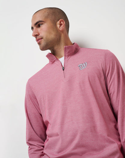Travis Mathew Sale Washington Nationals Time To Tailgate Quarter Zip Men|New