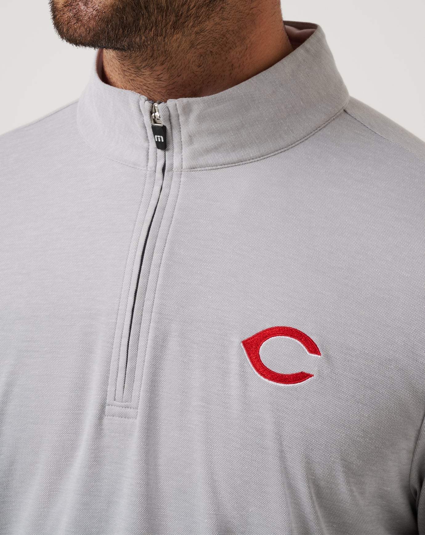 Travis Mathew Discount Cincinatti Reds Time To Tailgate Quarter Zip Men|New