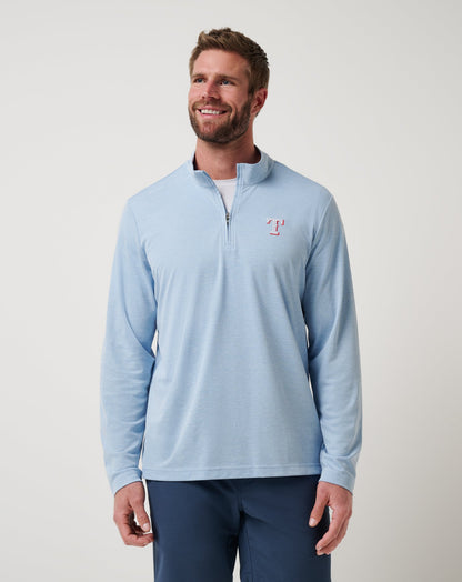 Travis Mathew For Sale Texas Rangers Time To Tailgate Quarter Zip Men|New