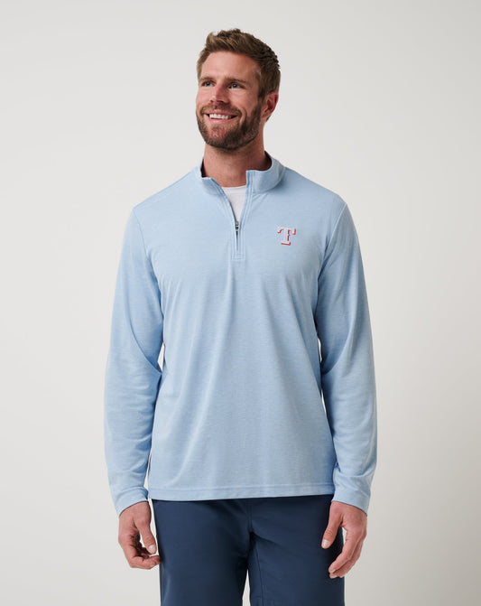 Travis Mathew For Sale Texas Rangers Time To Tailgate Quarter Zip Men|New