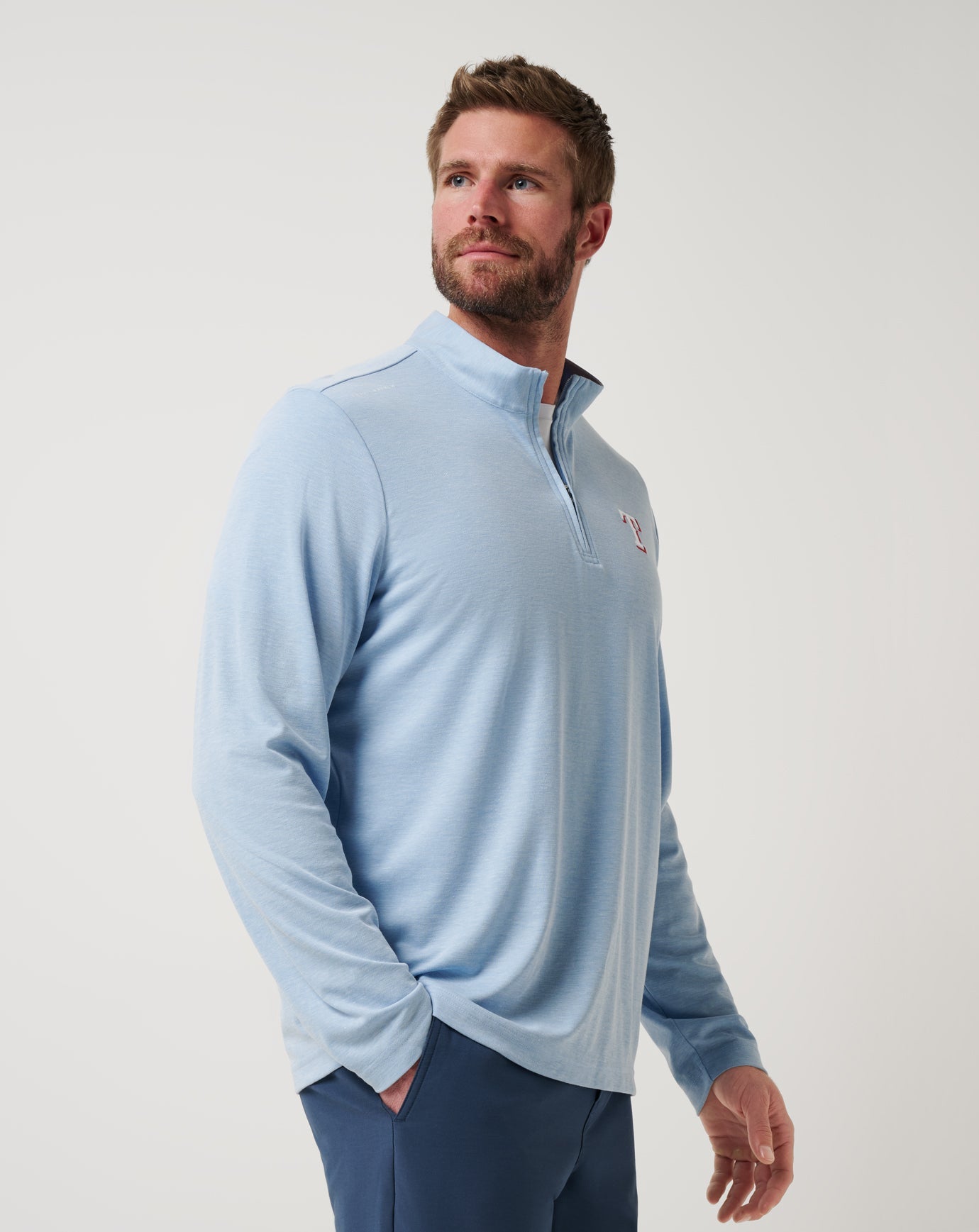 Travis Mathew For Sale Texas Rangers Time To Tailgate Quarter Zip Men|New